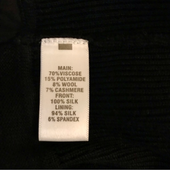 St John knit cardigan & shell twinset L XL black white polka dots - Picture 9 of 10